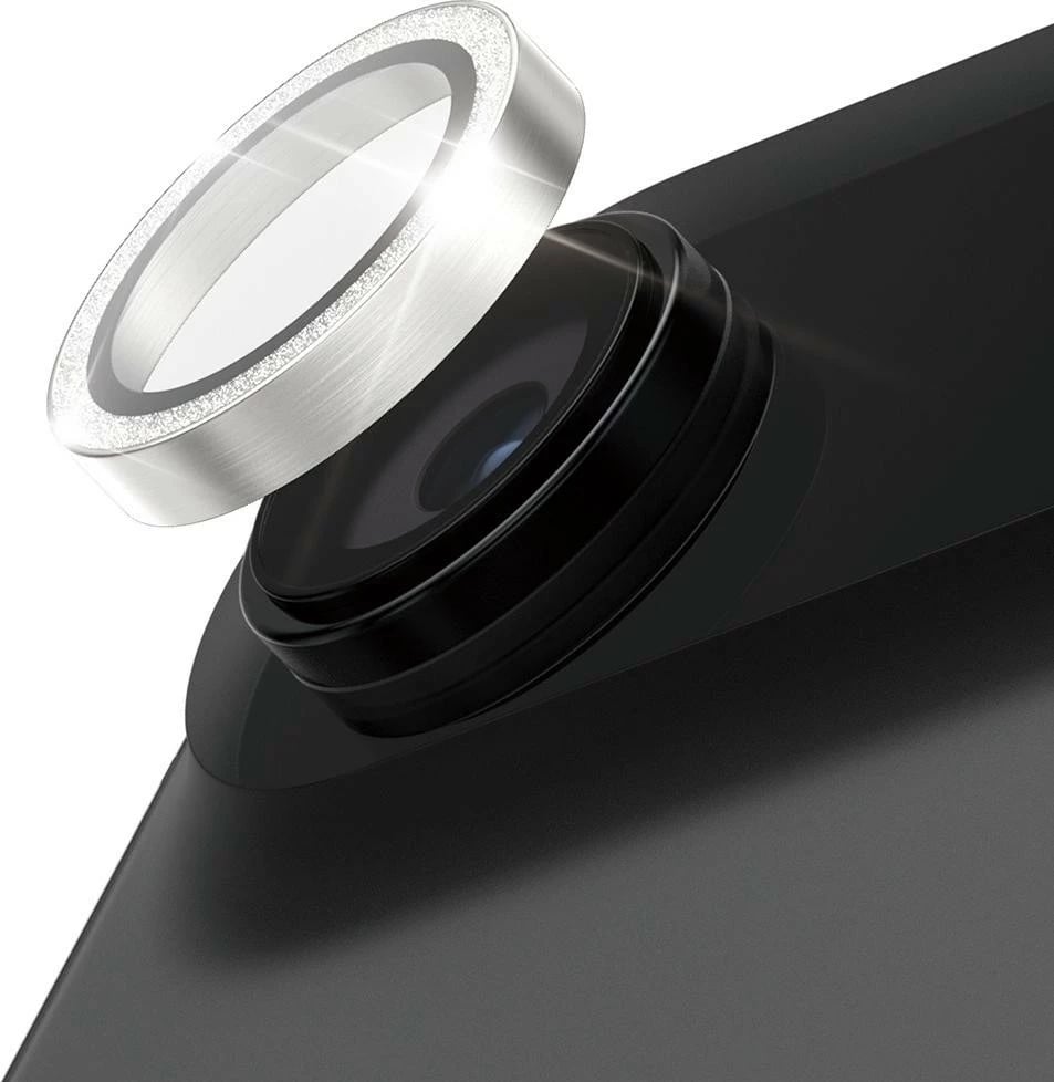 Mbështjellës PanzerGlass Hoops Glitter për iPhone 17 Air, argjendtë