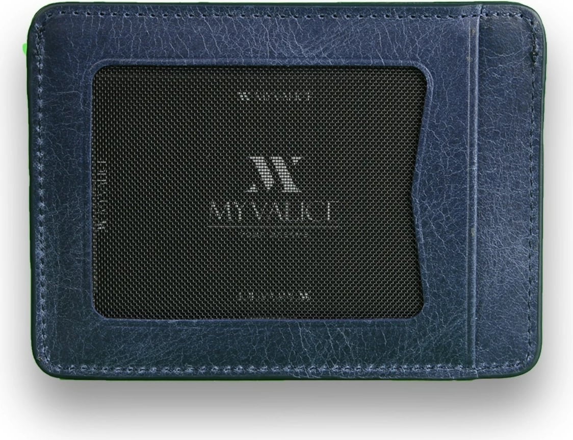 Portofol lëkure, ngjyrë kaltër, Zoozie Bags, 3543