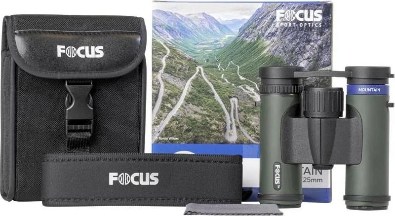 Dylbi Focus Sport Optics Mountain 10x25, e gjelbër