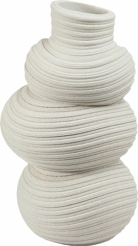 Vazo Votsalo, polirezine, e bardhë, 22x22x37cm Vazo Votsalo, polirezine, e bardhë, 22x22x37cm