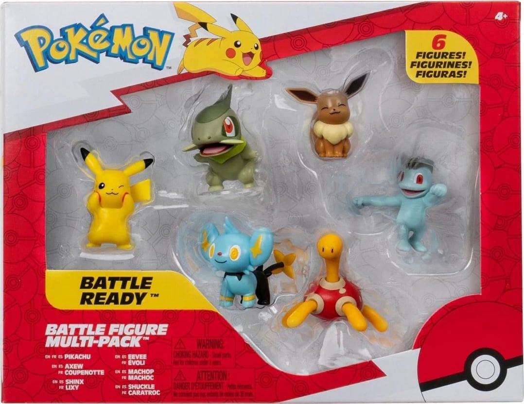 Set figurina Pokemon Jazwares PKW3614, 6 copë