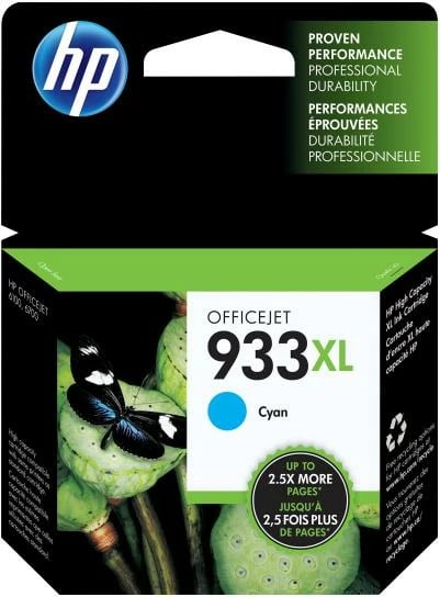 Kartush bojë, HP, 933XL (CN054AE), OfficeJet, rendiment i lartë, cyan