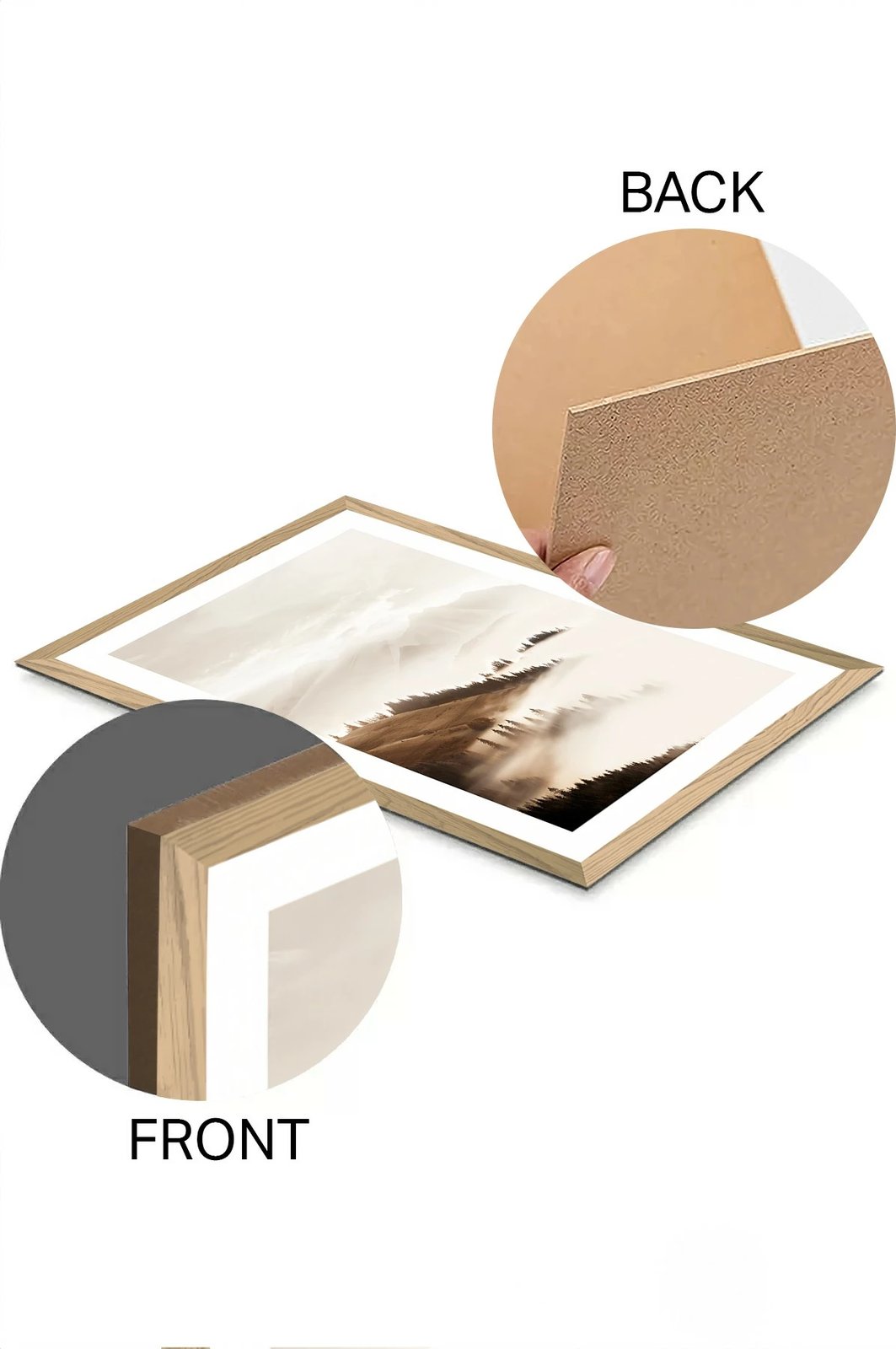 Pikturë dekorative, Wallity, Tekhammdf130, shumëngjyrëshe, 33x48cm