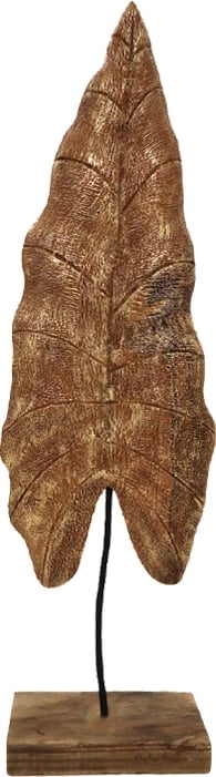 Dekorim tavoline gjethe Lopi Inart, dru mango-hekur, 23x9x77.5 cm Dekorim tavoline gjethe Lopi Inart, dru mango-hekur, 23x9x77.5 cm