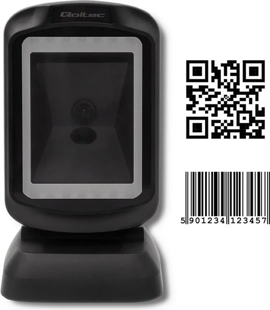 Lexues barkodesh Qoltec 50864, 1D/2D, USB, i zi