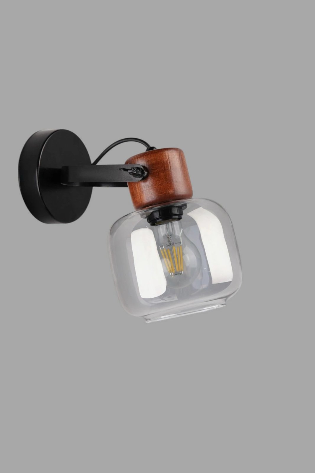 Llambë muri Opviq, 9067-1A, gri, arre, e zezë