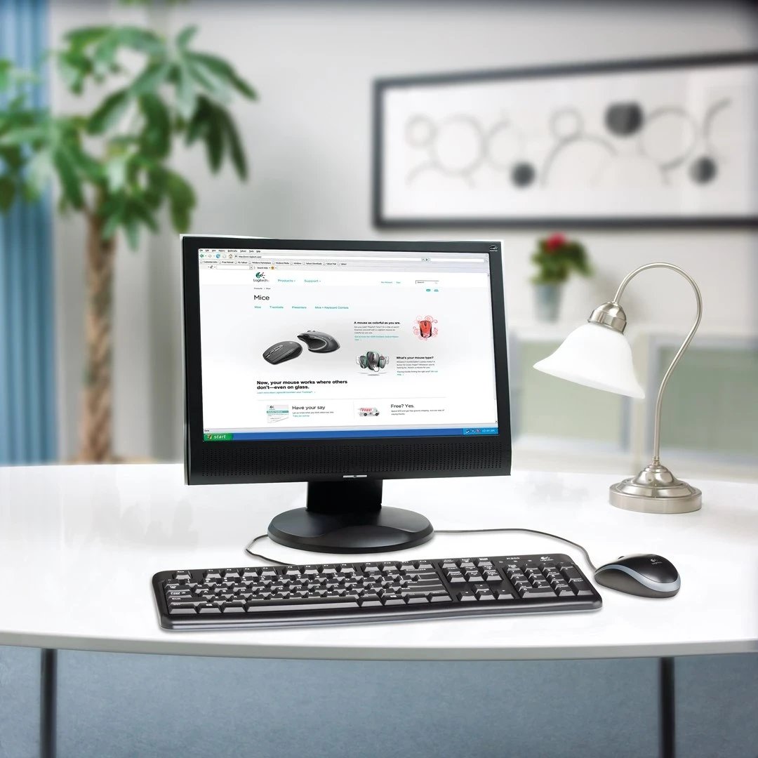 Tastierë dhe mi Logitech Desktop MK120, me tela