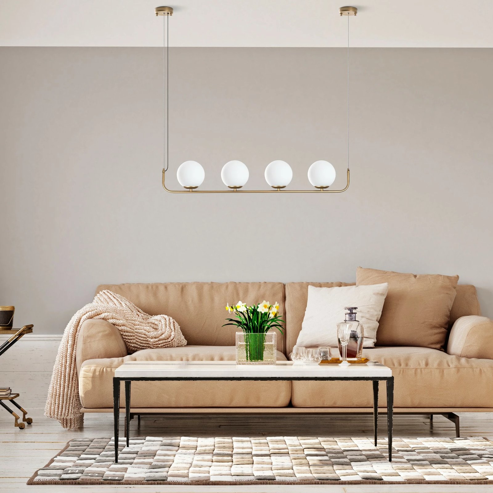 Llambë tavani Opviq, Faruk - 13721, ngjyrë ari