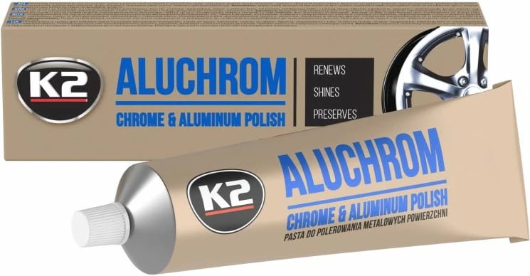 Pastë poliri për alumin Polir Chrome Set Aluchrom 120g K2