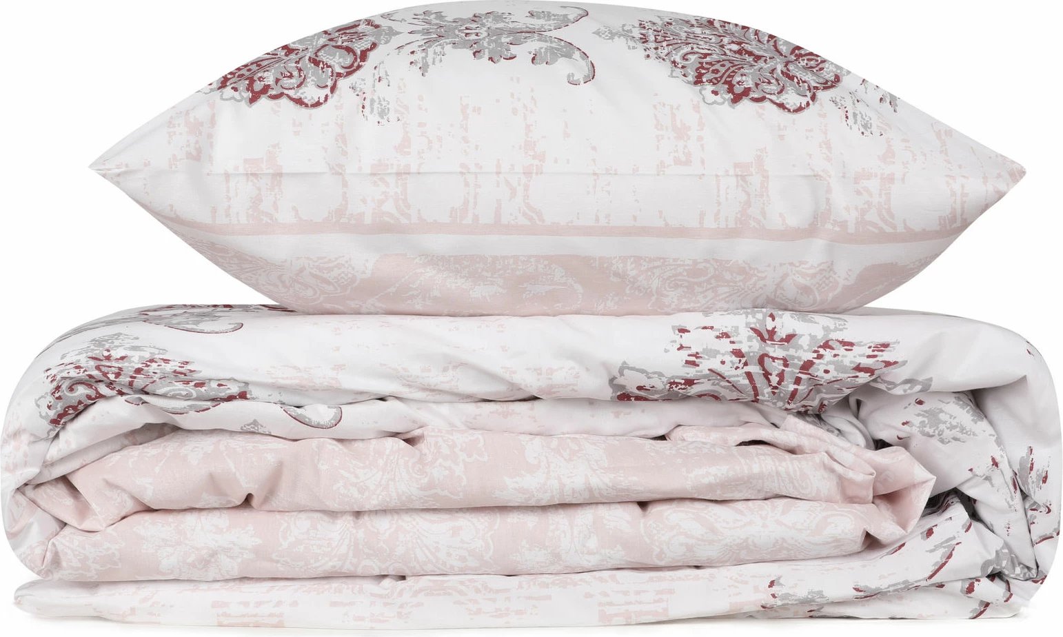 Set mbulesë për jorgan king size, L'essentiel, Daisy, ngjyrë e kuqe