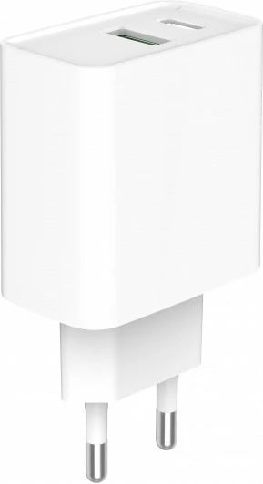 Karikues muri Gembird TA-UC-PDQC20-01-W, 20W, 2 porta USB, Bardhë