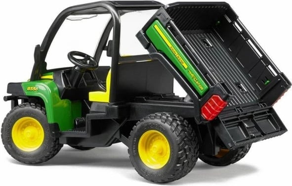 Kamion lodër BRUDER John Deere Gator 855D, 1:16, i zi/gjelbër/verdhë