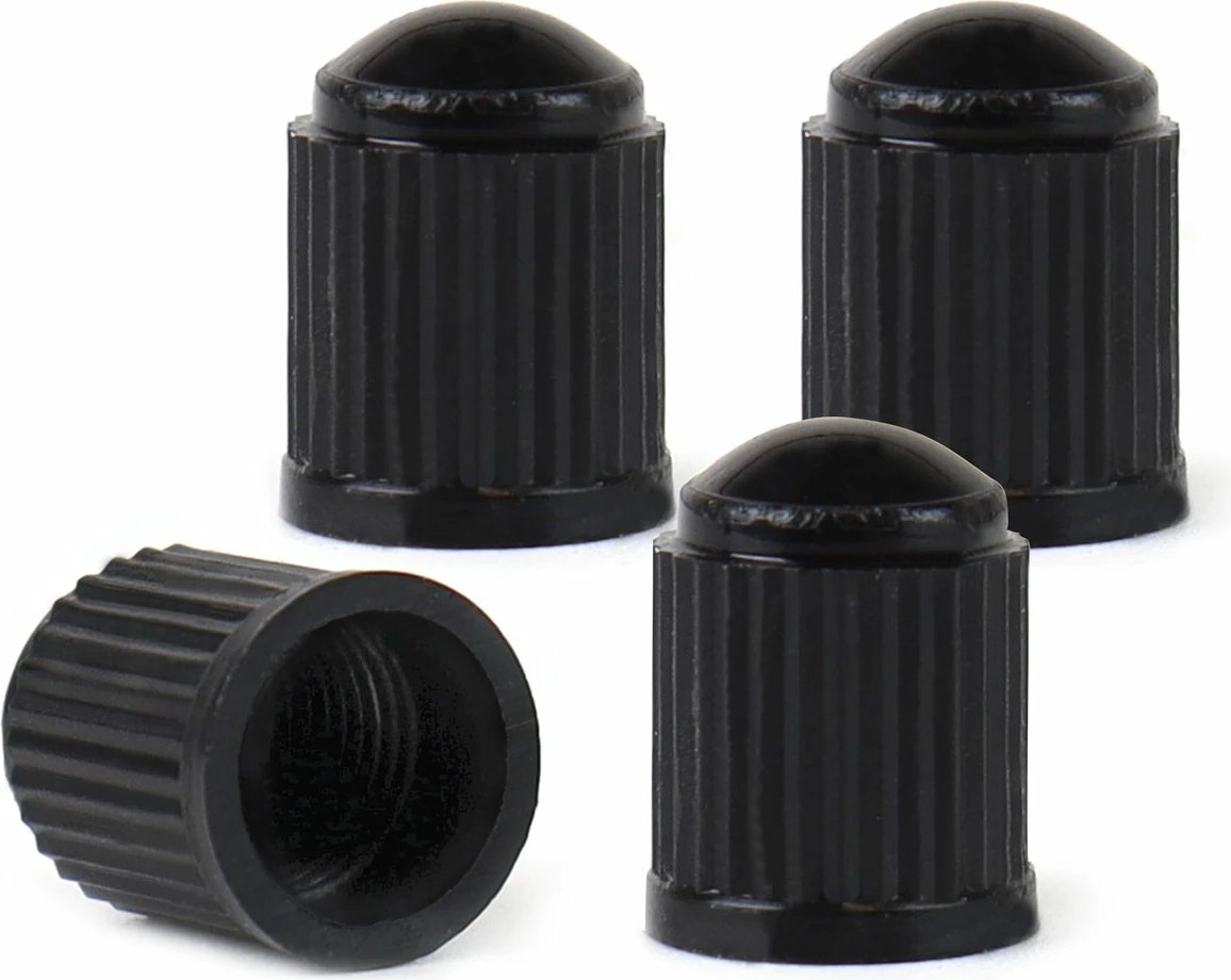 AMIO Plastic Black Valve cap 4pcs. 02623