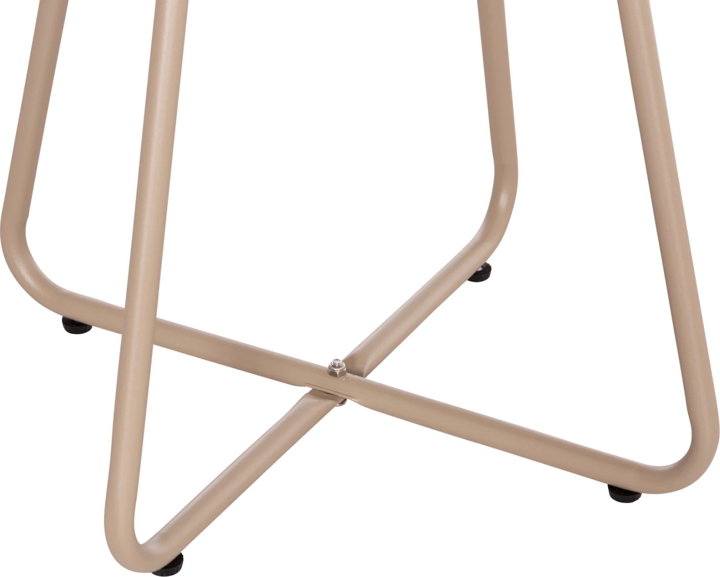 Tavolinë anësore e rrumbullakët, ngjyrë kapuçino, SAMMON FH6271.03, Φ45x50Hcm