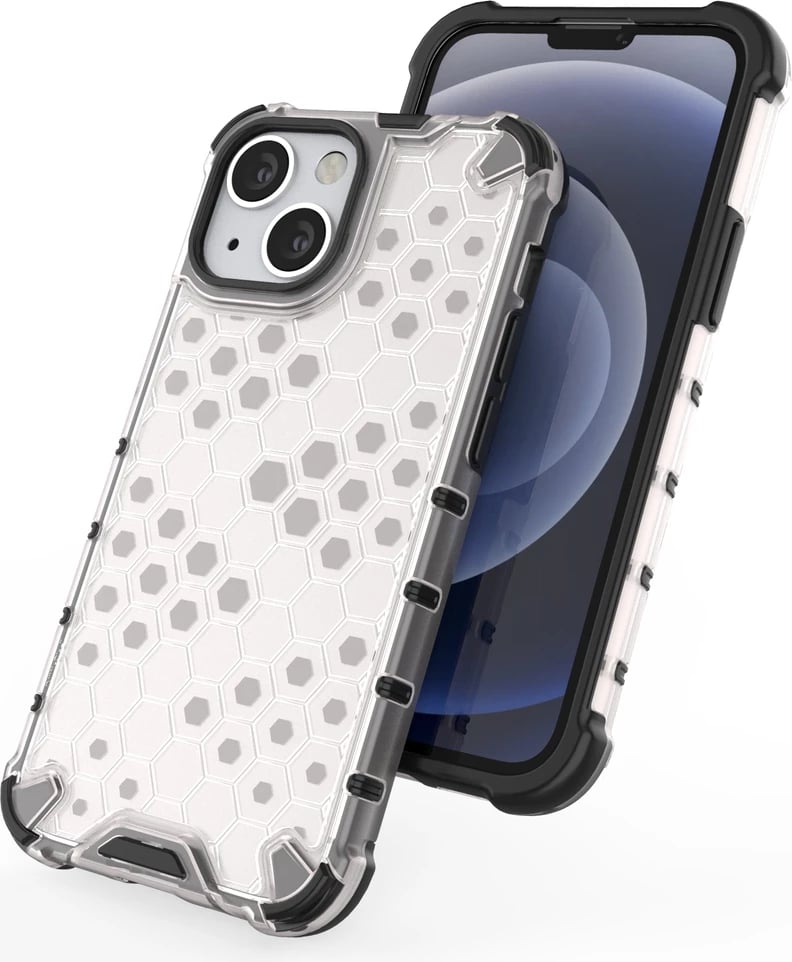 Mbështjellës Hurtel Honeycomb Case për iPhone 13 mini, i zi