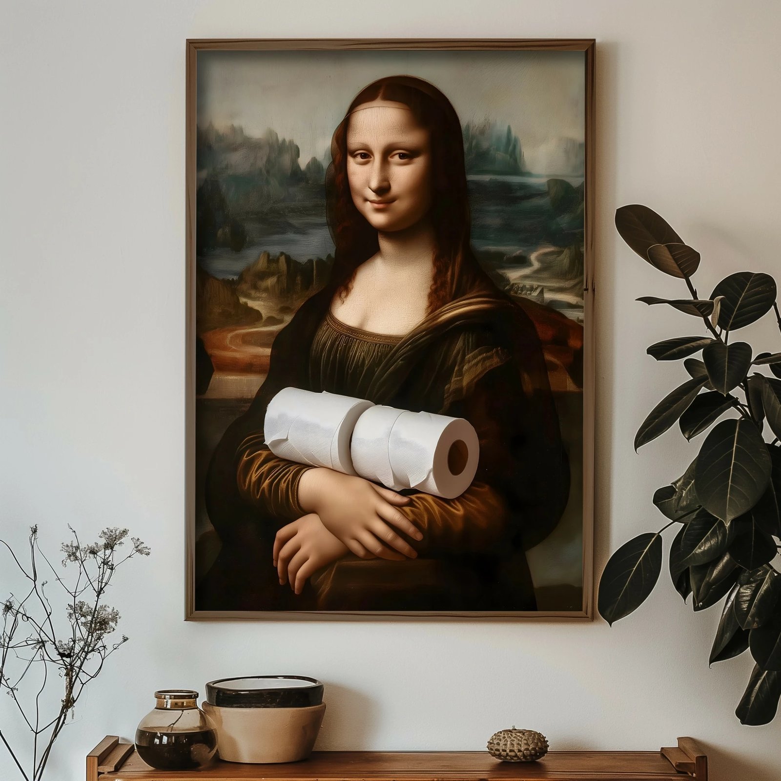 Pikturë dekorative me kornizë MDF, shumëngjyrëshe, Wallity GE159-L