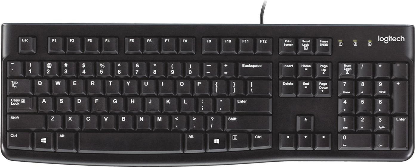 Tastierë Logitech K120 për Biznes, Wired, USB, QWERTY, Ngjyrë e zezë