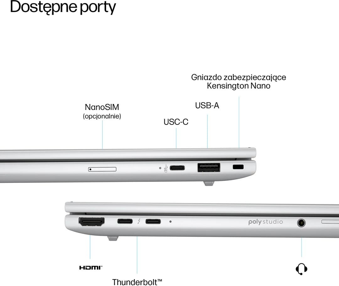 Laptop HP EliteBook G8 Ultra 7 255U, 14", 32 GB RAM, 1 TB SSD, Intel Arc, Windows 11 Pro, Argjend