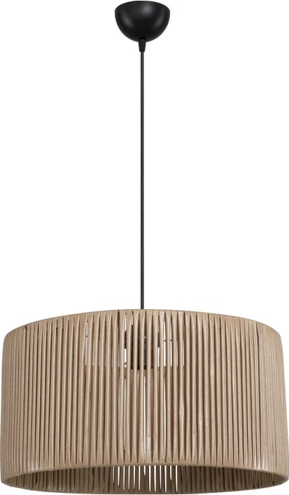 Llambë tavani lambu një-dritë E27, hije natyrale Φ40x20cm