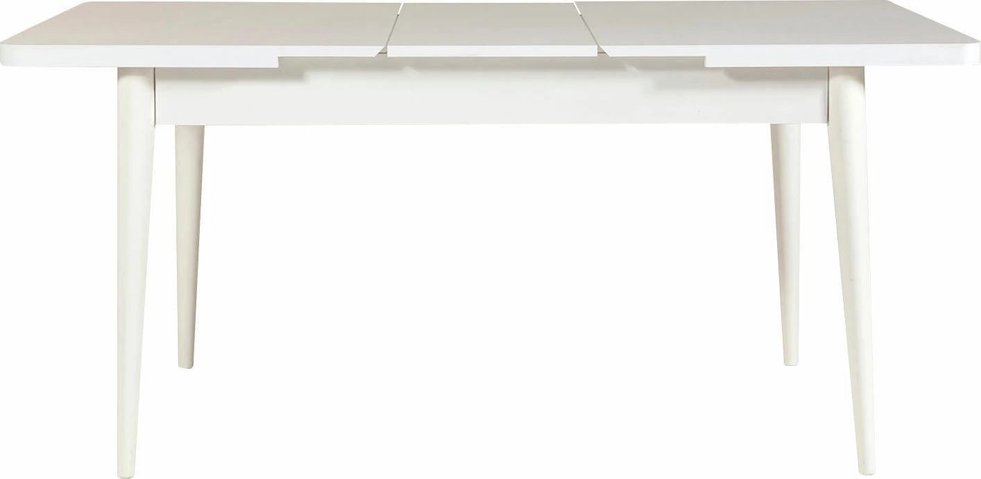 Set tavoline me karrige për ngrënie, e zgjatshme, 4 pjesë, Skye Decor, Vina 1048, ngjyrë bardhë dhe kaltër e errët