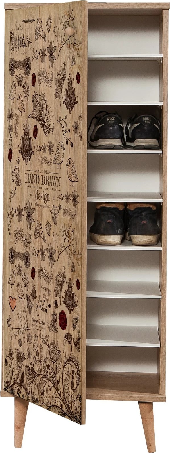 Dollap për këpucë Hanah Home, Filinta-731, ngjyrë lisi Sonoma