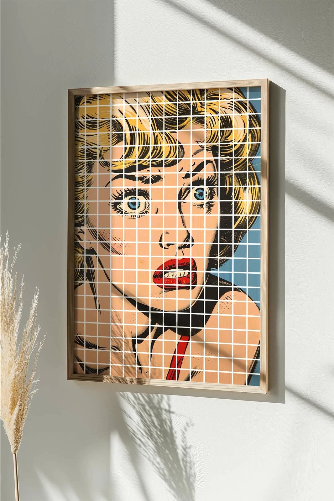 Pikturë dekorative me kornizë, Wallity, Popkare16, shumëngjyrëshe, 33x48cm