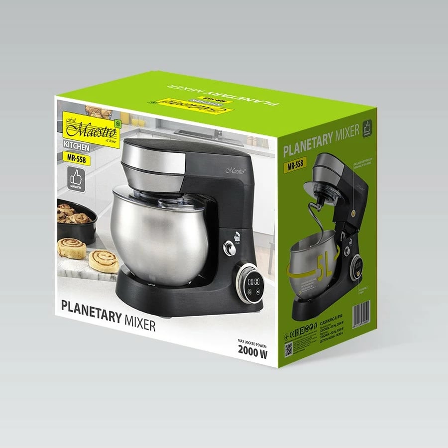 Robot planetar Feel-Maestro MR-558, 5L, 2000W, Inox, i zi
