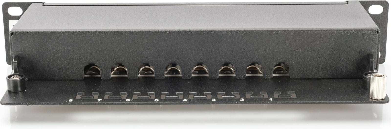 Patch panel Digitus 8-portë Cat6, 1U, i zi