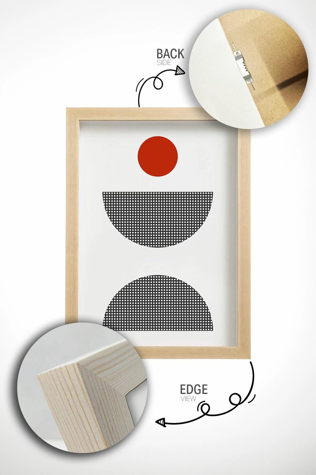 Pikturë dekorative me kornizë (3 copë), Wallity, Ersydata16-3348