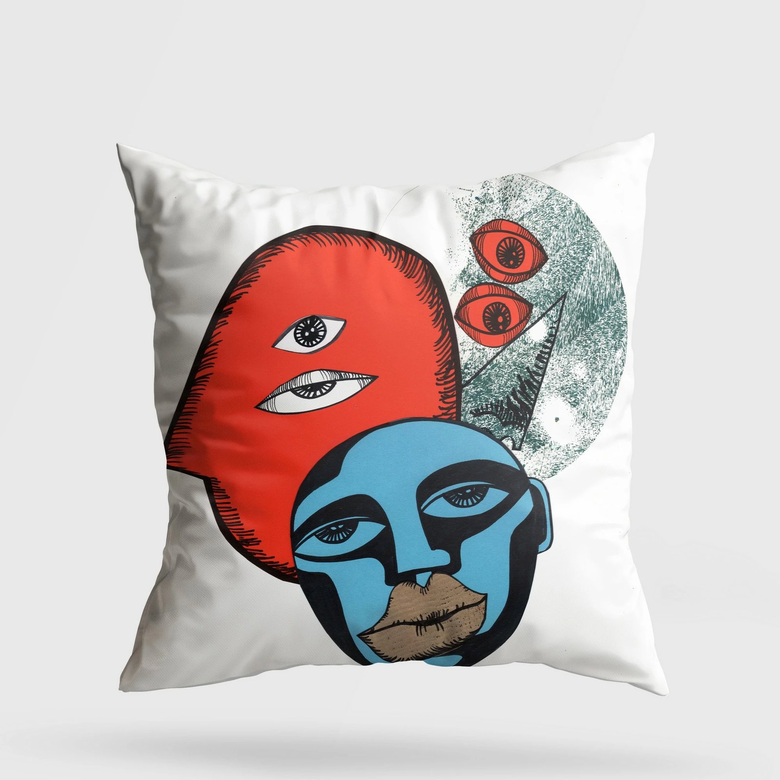 Jastëk dekorativ Evila Originals, A11978, shumëngjyrësh, 43x43cm