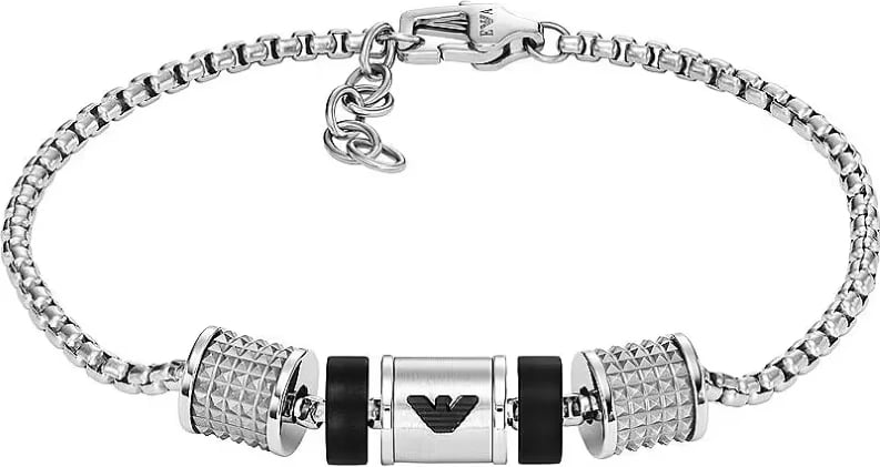 Byzylyk për meshkuj Emporio Armani EGS2999040, argjendtë