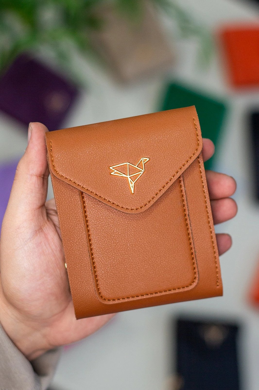 Portofol për gra Zoozie Bags, Peru, ngjyrë kafe e hapur