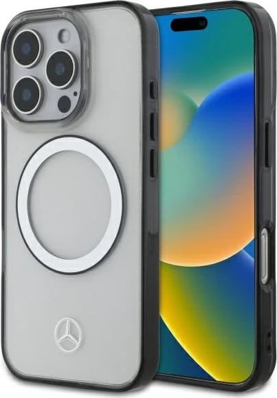 Mbështjellës Mercedes MagSafe për iPhone 16 Pro, Transparent