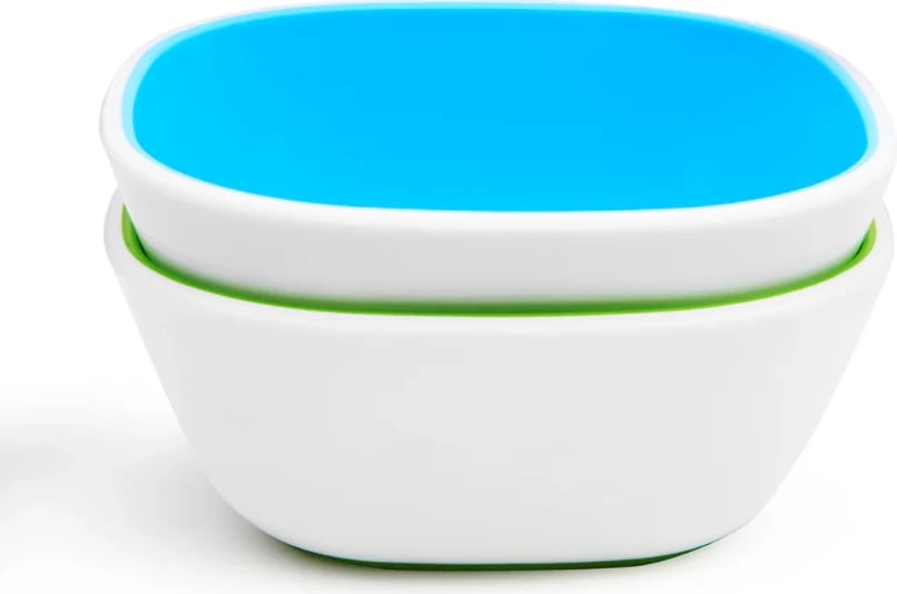 Set tasa ushqimi për fëmijë Splash Toddler Bowls, kaltër/gjelbër