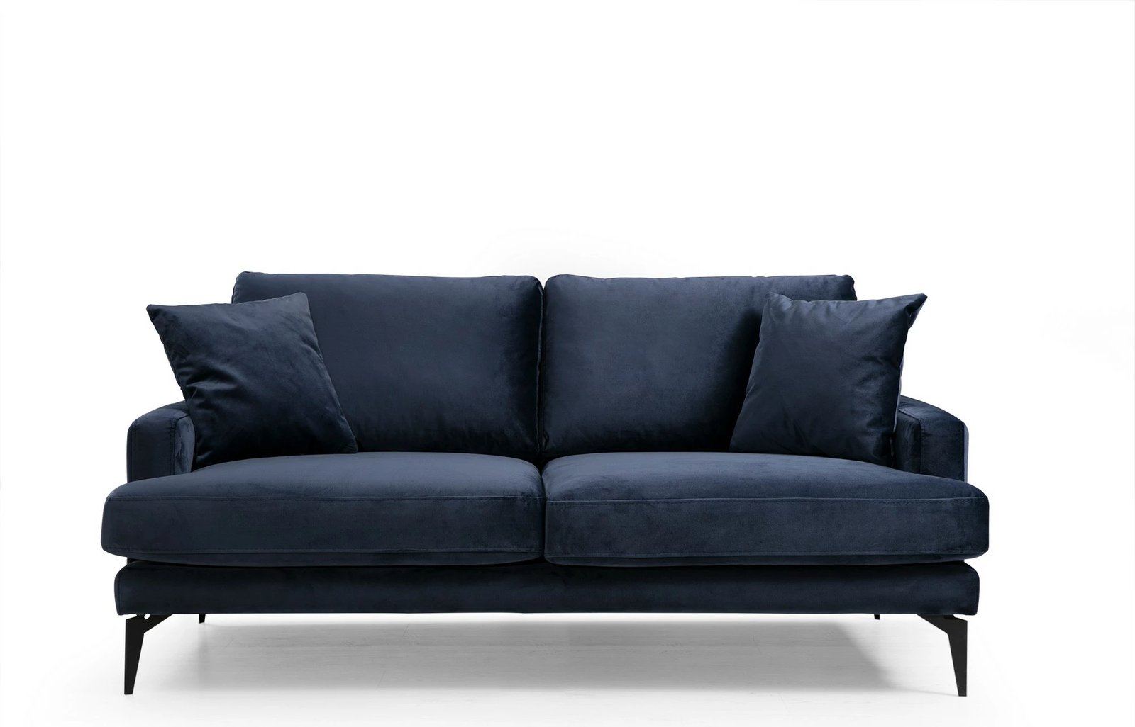 Divan dy ulëshe, ngjyrë navy blue, Papira 2 Seater