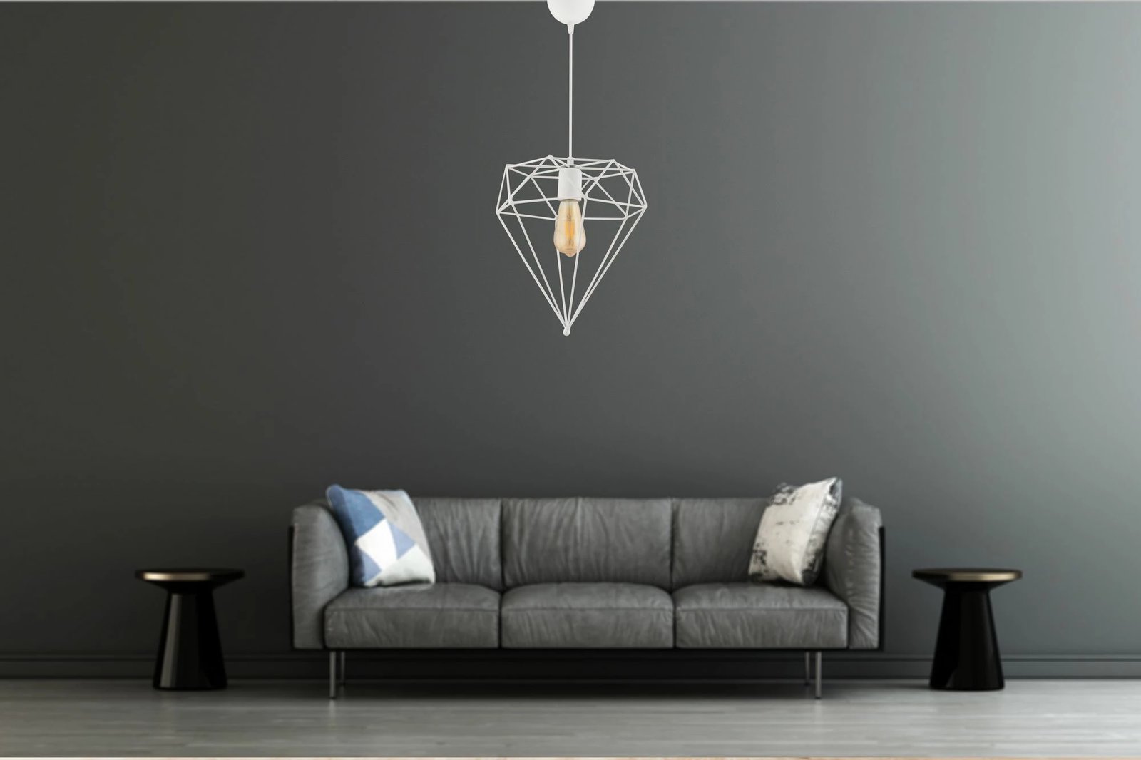 Llambë tavani Opviq, model Diamond, e bardhë