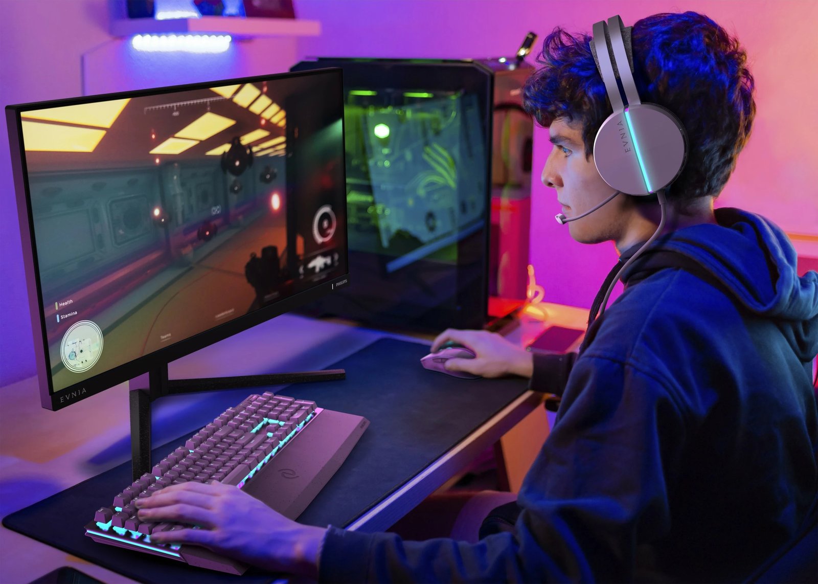 Monitor Philips 27M2N3200A 27 inç IPS Full HD, 2xHDMI+DP, zi/gri Monitor Philips 27M2N3200A 27 inç IPS Full HD, 2xHDMI+DP, zi/gri