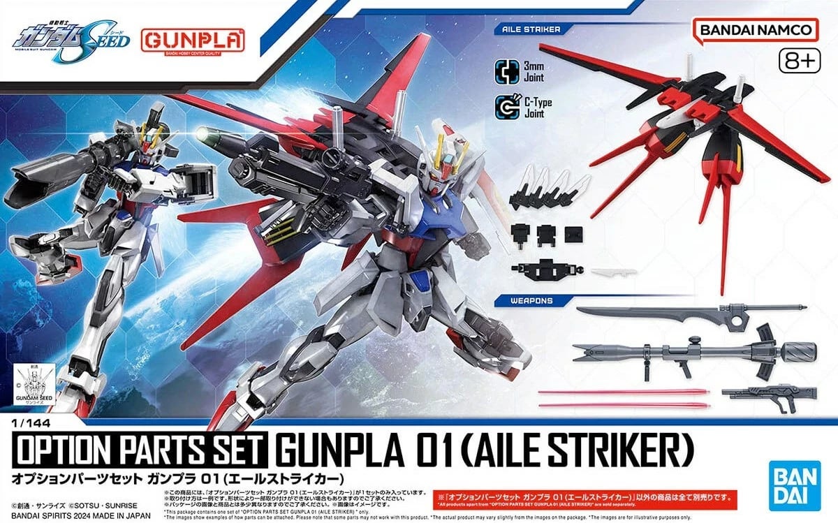 Set pjesë opsionale Gunpla 01 (Aile Striker), Bandai, GUN66385, 1/144