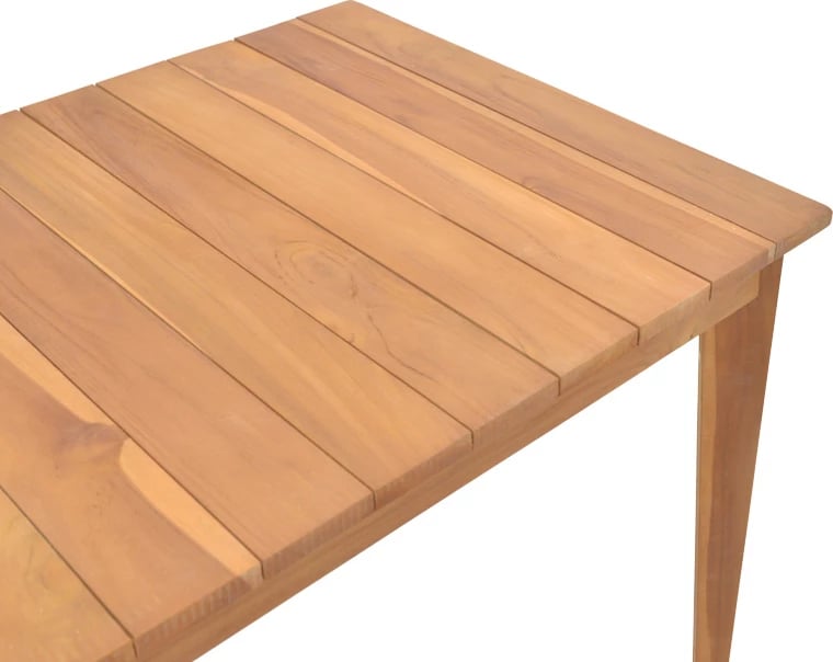 Tavolinë druri teak Ory, ngjyrë natyrale, 160x80x75cm