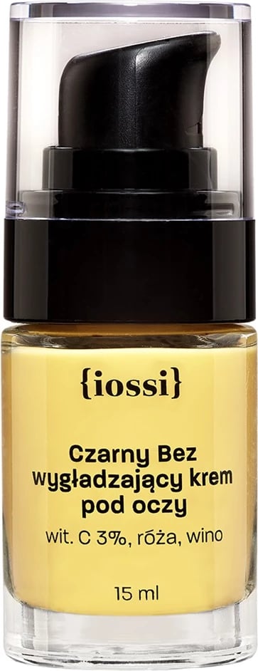Krem për sy Iossi Black Elderflower me Vitaminë C 3%, Rose & Wine, 15ml për femra