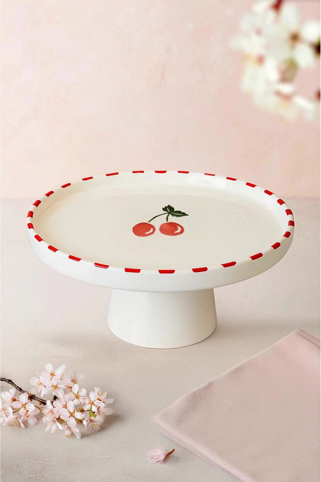 Pjatë për servirje ëmbëlsirash Hermia Concept, e kuqe, e gjelbër, e bardhë, MCH0011363