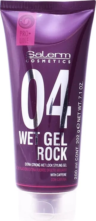 Xhel për stilim flokësh Salerm Cosmetics Wet Gel Rock Extra Strong Wet Look 200ml