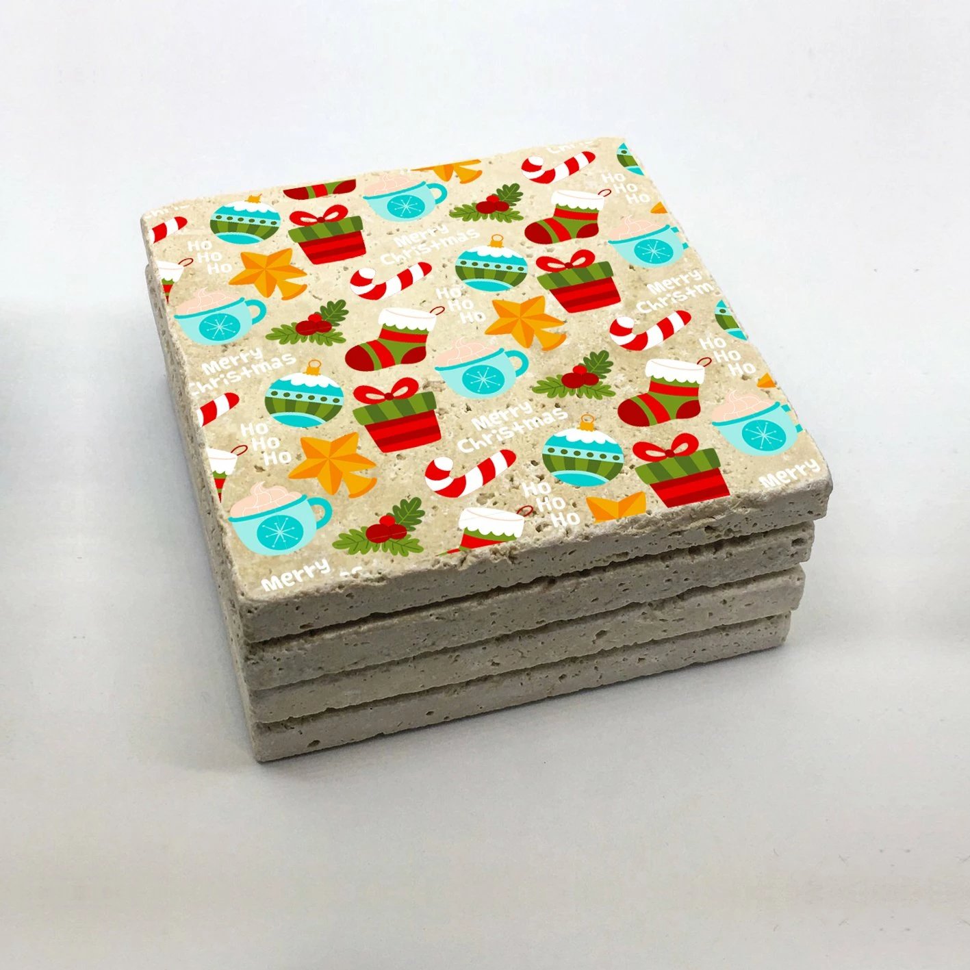 Nënfilxhanë prej guri natyral, shumëngjyrësh, Hermia, 4 copë, TBA242848