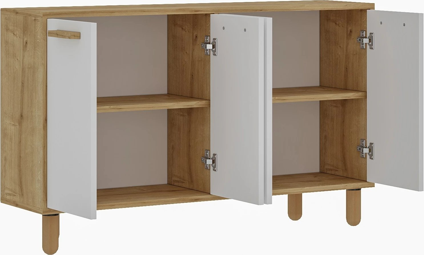 Konsol Skye Decor, Venedik, ngjyrë lis safir, e bardhë