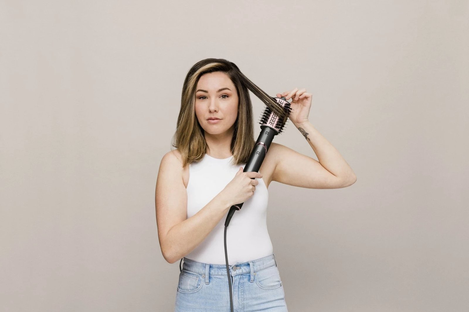 Stiluese për floke Multistyler Shark FlexStyle 5-in-1, 1400W, e zezë/ rozë