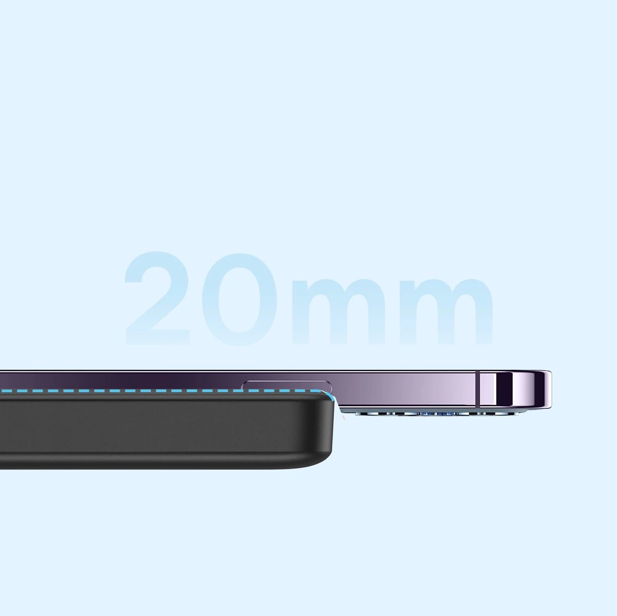 Powerbank Baseus Magnetic Mini 10000mAh me MagSafe 15W, PD/QC 20W, me kabllo USB-C 0.5m, E zezë