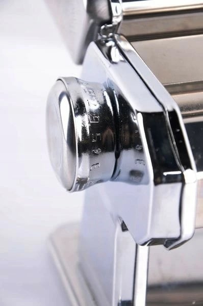 Makineri makarona/lasanja 2-në-1, Feel-Maestro, MR-1679, 9 nivele trashësie 0.3–3 mm, prerje 2 mm dhe 6.5 mm, gjerësi 14.5 cm, çelik