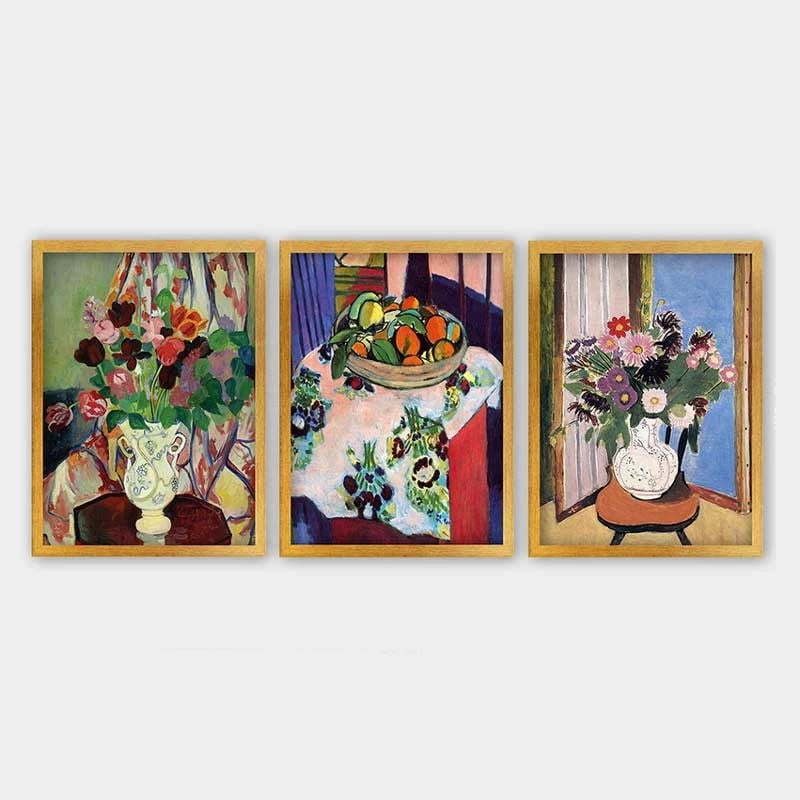 Pikturë dekorative me kornizë (3 copë), Wallity, 3AC_UN0332494_3545