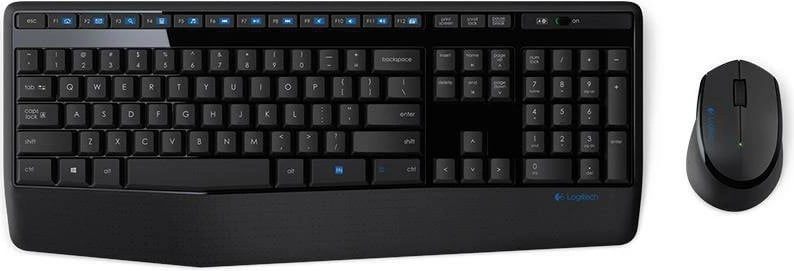 Set tastierë dhe maus Logitech MK345 wireless, i zi