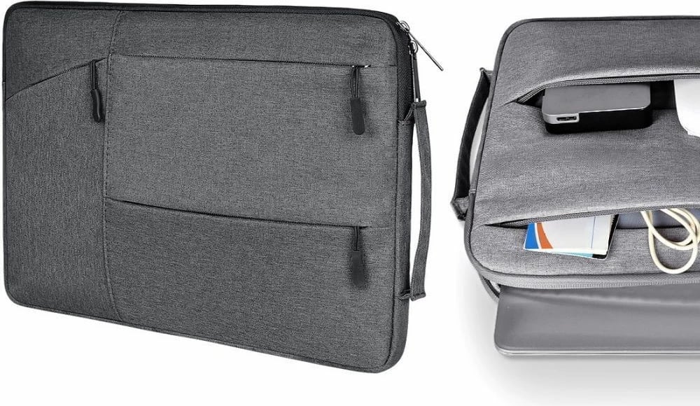 Mbështjellës laptopi Tech-Protect Pocket 13 inç, Gri e errët